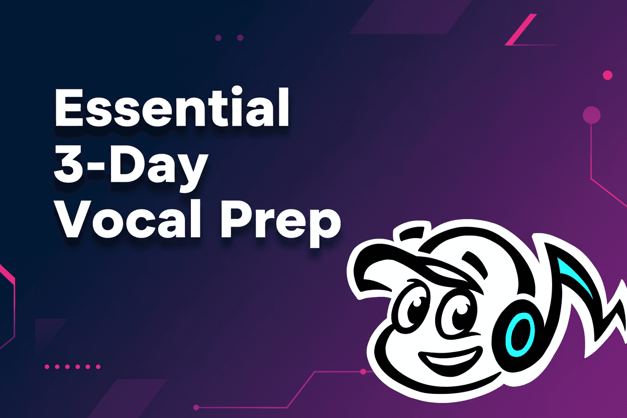Your Essential 3-Day Vocal Prep Plan for Independent Artists - TunePact Blog