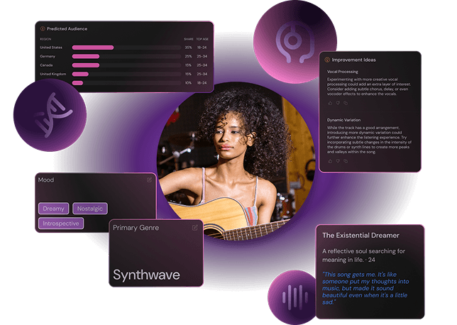 Tunepact Song DNA analysis preview with artist and music insights