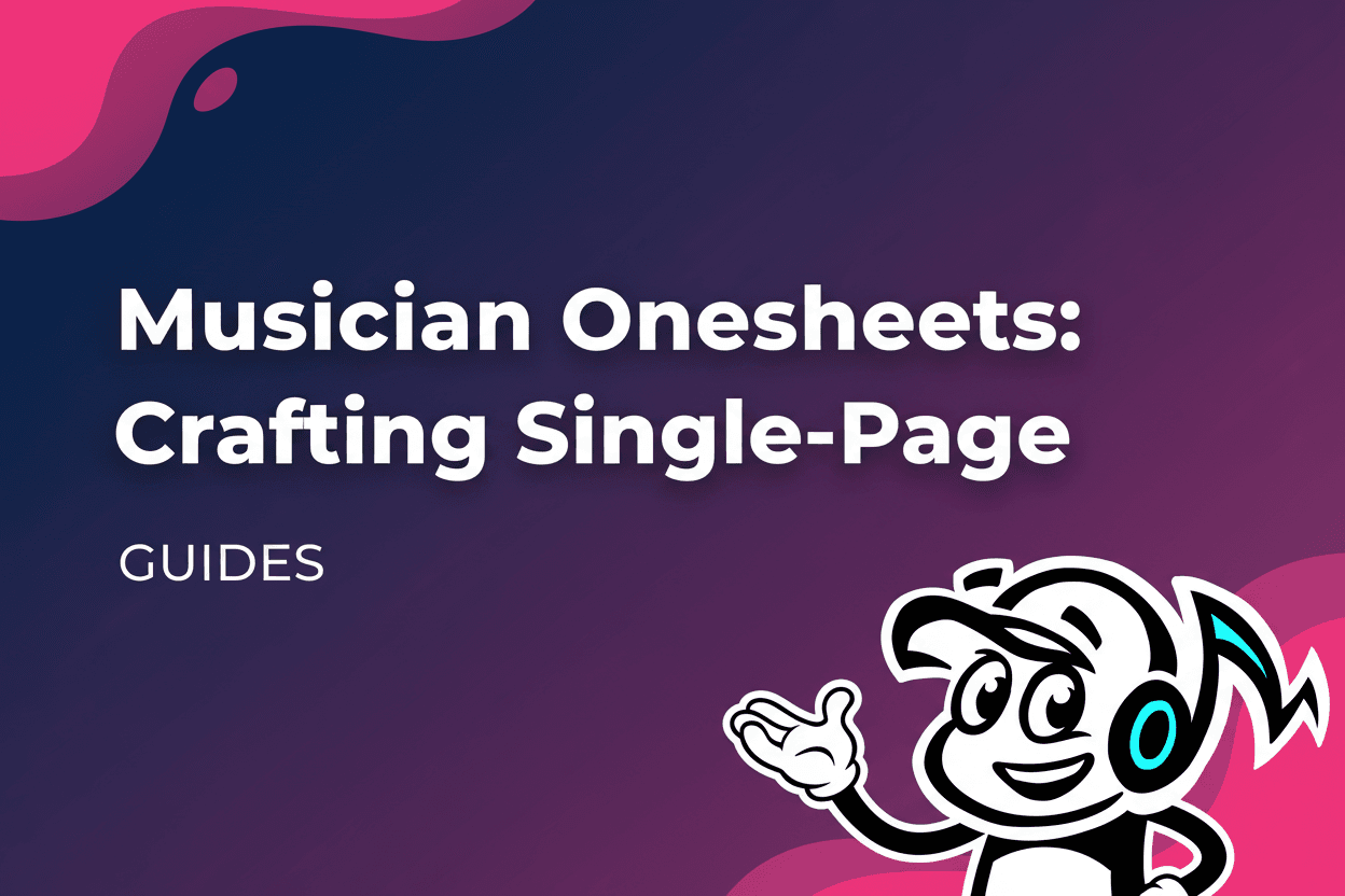 Musician Onesheets: Crafting Your Single-Page Music Promotion Powerhouse - TunePact Blog
